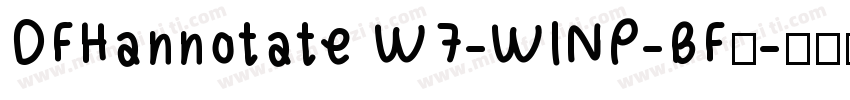 DFHannotate W7-WINP-BF◆字体转换